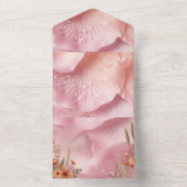 Elegant and Unique Wedding Invitation オールインワン招待状 (内側)