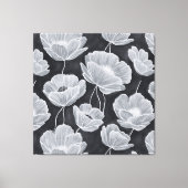 Elegant and Whimsical Poppies キャンバスプリント (正面)