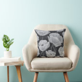 Elegant and Whimsical Poppies クッション (椅子)