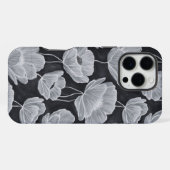 Elegant and Whimsical Poppies iPhoneケース (裏面横)