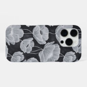 Elegant and Whimsical Poppies iPhoneケース (裏面横)