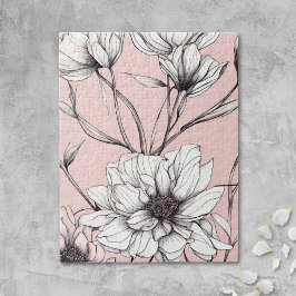 Elegant Anemone Floral ジグソーパズル