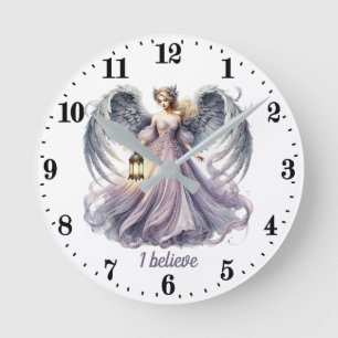 Elegant Angelファンのためのカスタマイズグッズ ラウンド壁時計
