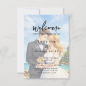 Elegant Anime Wedding Welcome Invitation セーブザデート (正面)