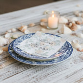 Elegant Apricot Orange Rose Wedding Paper スタンダードカクテルナプキン