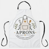 Elegant Apron Logo Badge – “Made with Care" エプロン (正面)