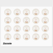 Elegant Aqiqah Baby Celebration Sticker ラウンドシール (シート)