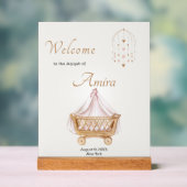 Elegant Aqiqah Welcome Acrylic Sign アクリルサイン (ニュートラル)