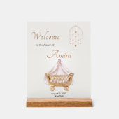 Elegant Aqiqah Welcome Acrylic Sign アクリルサイン (正面)