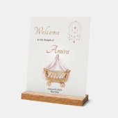 Elegant Aqiqah Welcome Acrylic Sign アクリルサイン (傾斜)