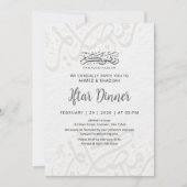 Elegant Arabic Calligraphy Ramadan Iftar Dinner 招待状 (正面)