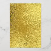Elegant Arabic Gold Foil Wedding Invitation 箔招待状 (裏面)