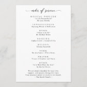 Elegant Arch Photo Celebration of Life Funeral プログラム (裏面)