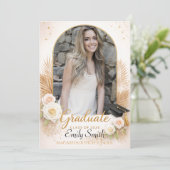 Elegant Arch Photo Graduation Announcement 招待状 (スタンド正面)