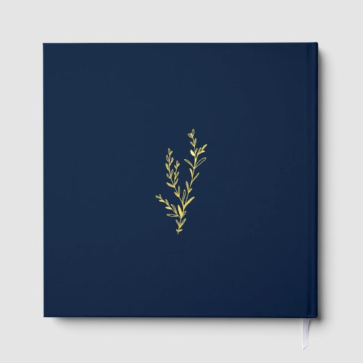 Elegant Arch Photo Typography Wedding ゲストブック (裏面)