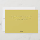 Elegant Arch Sketch Tree Merry Christmas Photo シーズンカード (裏面)