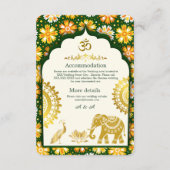 elegant arch & traditional hindu wedding エンクロージャーカード (裏面)