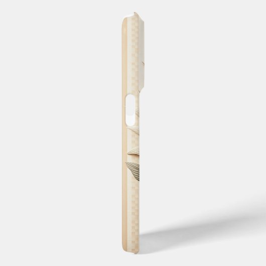 Elegant Architectural Botanical Phone Case - Beige Case-Mate iPhoneケース (裏面 / 右)