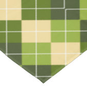 Elegant Argyle Pattern in Green and Yellow Diamond テーブルクロス (アングル)