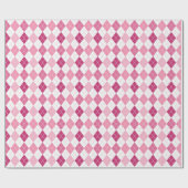 Elegant Argyle Pattern: Pink and Purple Delight ラッピングペーパー (フラット)