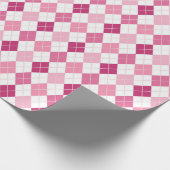 Elegant Argyle Pattern: Pink and Purple Delight ラッピングペーパー (角)