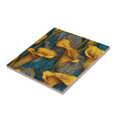 Elegant Art Deco Calle Lilies Tiles For Backsplash タイル (側面)