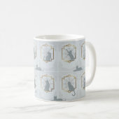 Elegant Art Deco Cats - Light Gray コーヒーマグカップ (正面右)