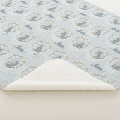 Elegant Art Deco Cats - Light Gray シェルパブランケット (3/4)