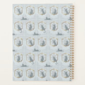 Elegant Art Deco Cats - Light Gray プランナー手帳 (裏面)