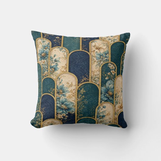 Elegant Art Deco Decorative Cushion クッション (正面)