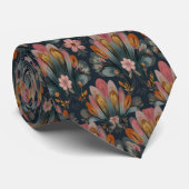 Elegant Art Deco Floral Pattern ネクタイ (ロール)