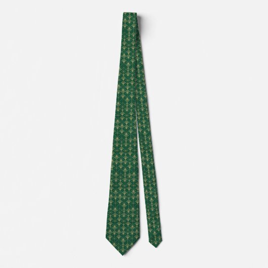 Elegant Art Deco Geometric Pattern Tie ネクタイ (正面)