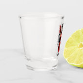 Elegant Art Deco lady customizable  ショットグラス (左)