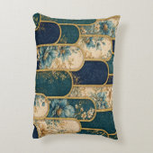 Elegant Art Deco Lumbar Cushion アクセントクッション (裏面(縦))