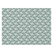 Elegant Art Deco Pattern with Green Foliage テーブルクロス (正面(横))