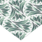 Elegant Art Deco Pattern with Green Foliage テーブルクロス (アングル)