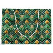 Elegant Art Deco tiled pattern  ラージペーパーバッグ (裏面)