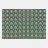 Elegant Art Deco tiled pattern party  ラッピングペーパーシート (正面2)