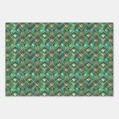 Elegant Art Deco tiled pattern party  ラッピングペーパーシート (正面2)