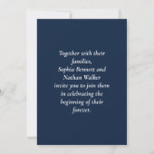 Elegant Art Deco Wedding Invitation 招待状 (裏面)