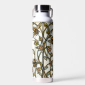 Elegant art nouveau botanical  bee stain glass ウォーターボトル (正面)