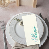 Elegant Art Nouveau Wedding Menu メニュー