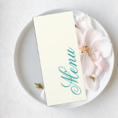 Elegant Art Nouveau Wedding Menu メニュー