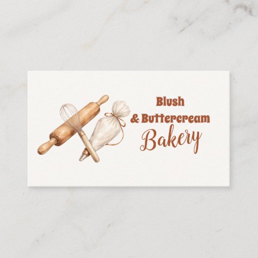 Elegant Artisan Bakery Branding 名刺 (正面)