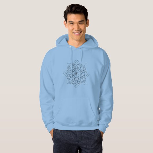 Elegant Artistic Pattern Hoodie – Minimal Design  パーカ (正面フル)