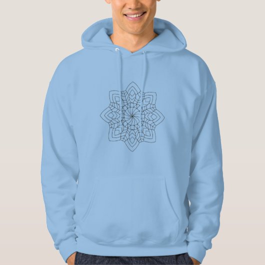 Elegant Artistic Pattern Hoodie – Minimal Design パーカ (正面)
