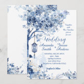 Elegant Asian-Inspired Romantic Wedding Invitation 招待状 (正面/裏面)