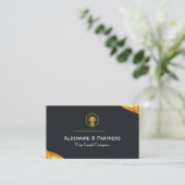 Elegant Attorney at Law Business Card | Lawyer  名刺 (スタンド正面)