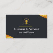 Elegant Attorney at Law Business Card | Lawyer  名刺 (正面)