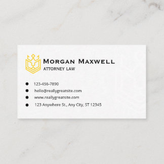 Elegant Attorney Business Card | Lawyer & Legal  名刺